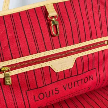 Louis Vuitton LV M40991 Neverfull GM Monogram Canvas Red