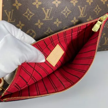 Louis Vuitton LV M40991 Neverfull GM Monogram Canvas Red