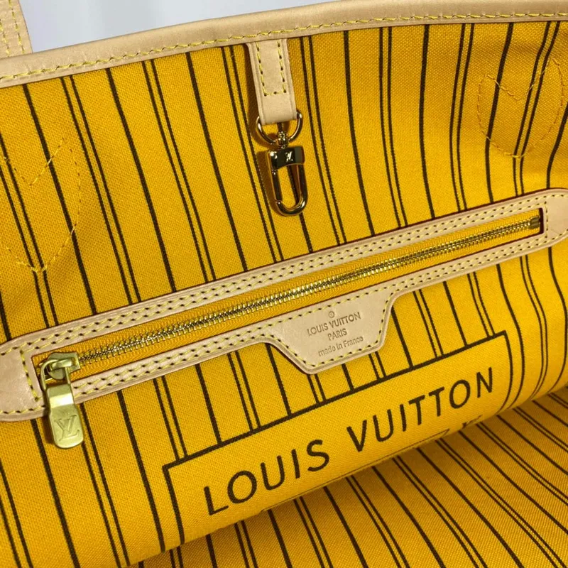 Louis Vuitton LV M40992 Neverfull GM Monogram Canvas Yellow