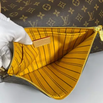 Louis Vuitton LV M40992 Neverfull GM Monogram Canvas Yellow