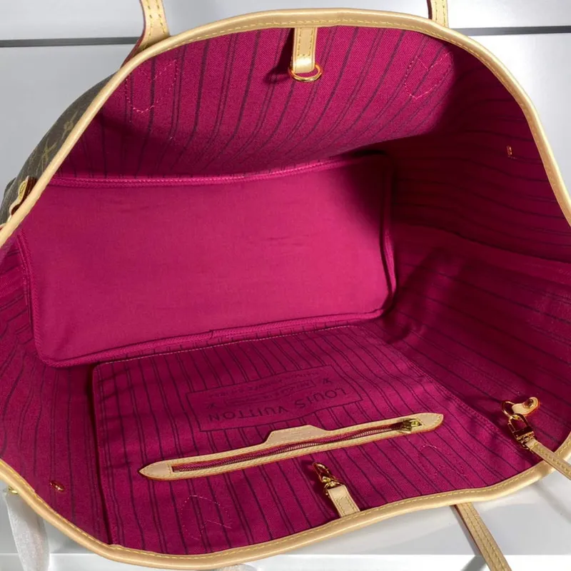 Louis Vuitton LV M41180 Neverfull GM Bag Monogram Canvas Pivoine Pink