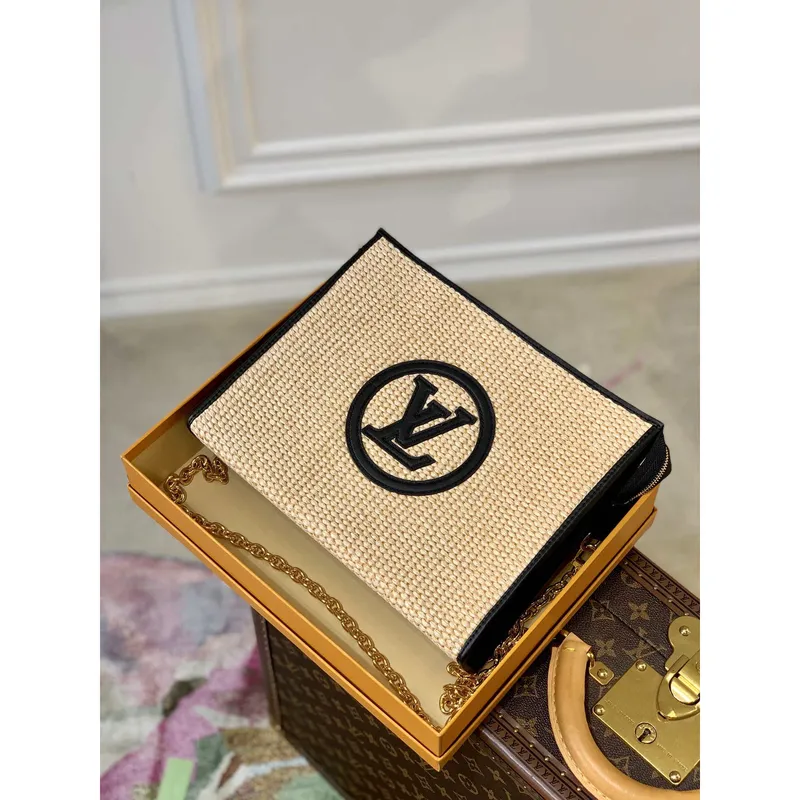 LV M81366 Louis Vuitton Toiletry Pouch on chain Natural and Black