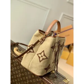 LV M57704 Louis Vuitton NéONOé MM Bag Apricot