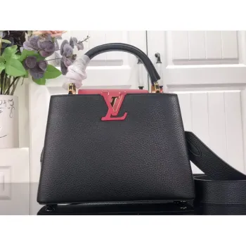LV M59882 Louis Vuitton Capucines BB Handbag M59883 Black