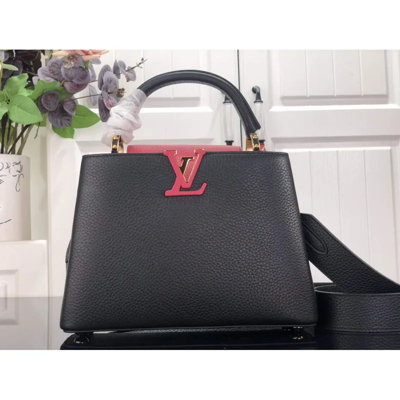 LV M59882 Louis Vuitton Capucines BB Handbag M59883 Black