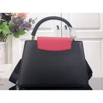 LV M59882 Louis Vuitton Capucines MM Handbag Black