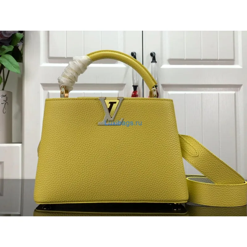 LV M48865 Louis Vuitton Capucines Mini BB Handbag Yellow