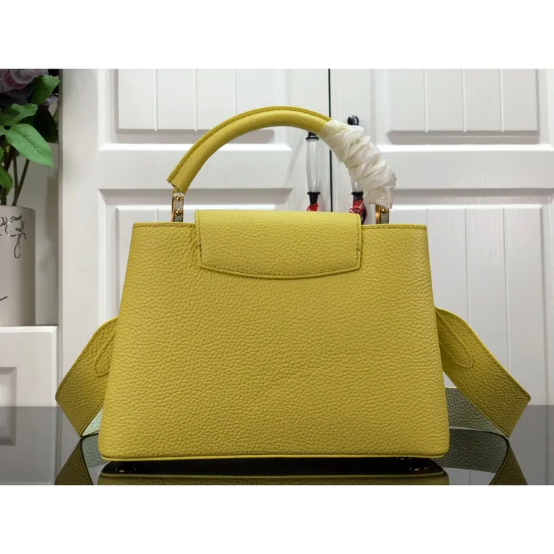 LV m59434 Louis Vuitton Capucines BB Handbag Yellow