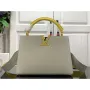 LV M59468 Louis Vuitton Capucines BB Handbag Snow White and Cedrat