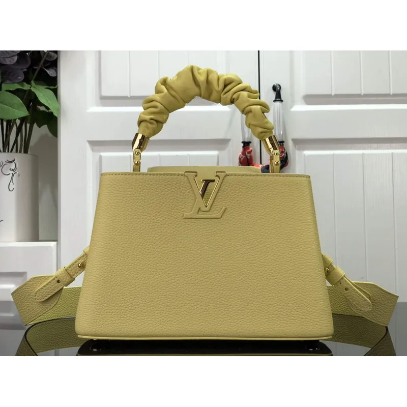 LV M58586 Louis Vuitton Capucines BB Handbag Yellow