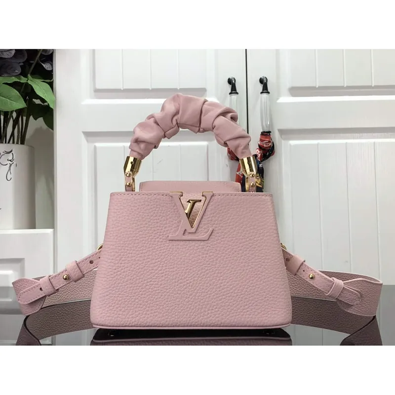 LV M58586 Louis Vuitton Capucines Mini BB Handbag Pink