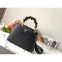 LV M58732 Louis Vuitton Capucines MM Handbag Black