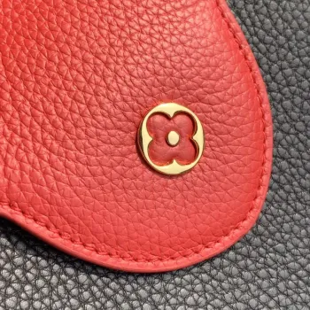 LV M57518 Louis Vuitton Capucines MM Handbag Black and Red