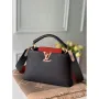 LV M57518 Louis Vuitton Capucines BB Handbag Black and Red