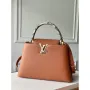LV N97980 Louis Vuitton Capucines MM Bag Brown