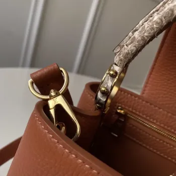 LV N97980 Louis Vuitton Capucines MM Bag Brown