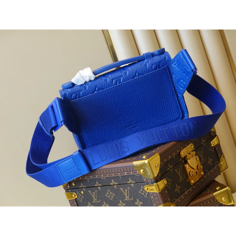 LV Louis Vuitton M58487 S Lock Sling Blue
