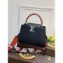 LV M59021 Louis Vuitton Capucines MM Handbag Black