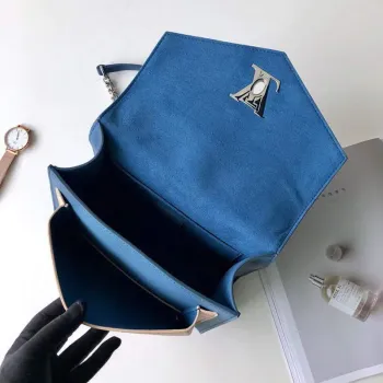 LV M56137 Louis Vuitton Mylockme Chain Bag Blue