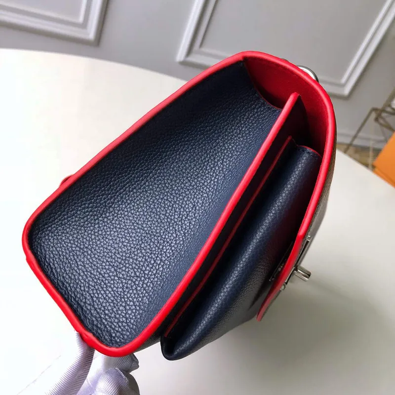 LV M56137 Louis Vuitton Mylockme Chain Bag Navy Blue