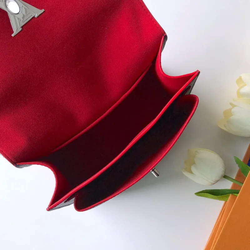 LV M56137 Louis Vuitton Mylockme Chain Bag Navy Blue