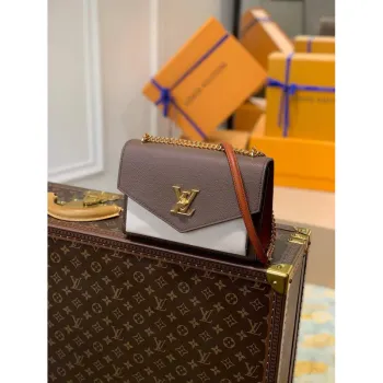 LV M58949 Louis Vuitton Mylockme Chain Bag Smokey Brown