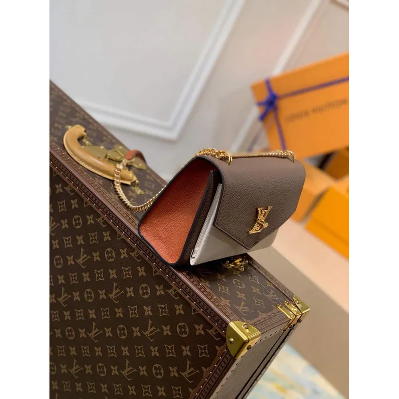 LV M58949 Louis Vuitton Mylockme Chain Bag Smokey Brown