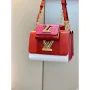 LV M59884 Louis Vuitton Twist MM Handbag Red
