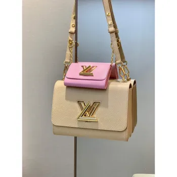 LV M59884 Louis Vuitton Twist MM Handbag skin color