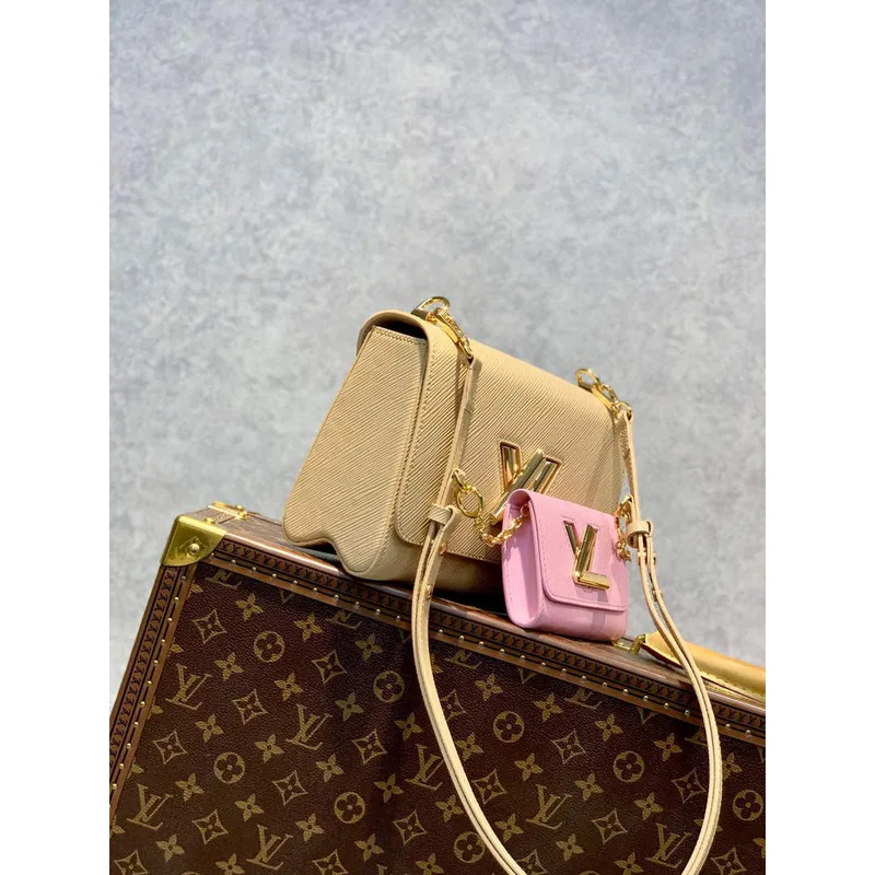 LV M59884 Louis Vuitton Twist MM Handbag skin color