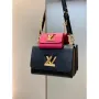 LV M59885 Louis Vuitton Twist MM Handbag Black