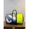 LV M59922 Louis Vuitton Keepall 50B Travel Bag Yellow