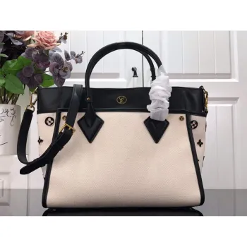 LV M59842 Louis Vuitton On My Side MM Tote Bag Black