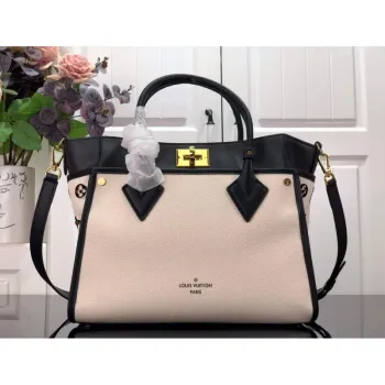 LV M59842 Louis Vuitton On My Side MM Tote Bag Black