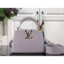 LV M56071 Louis Vuitton Capucines Mini Handbag Taro Purple