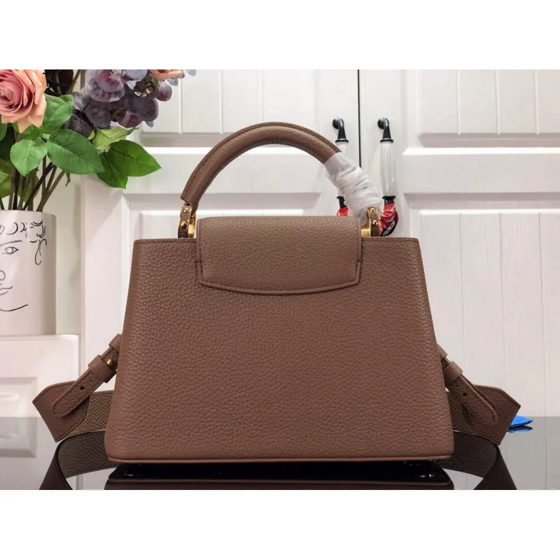 LV M59066 Louis Vuitton Capucines BB Handbag Light Brown