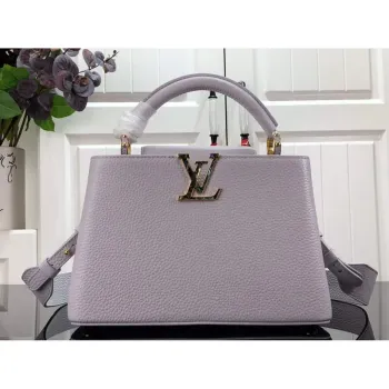 LV M59066 Louis Vuitton Capucines BB Handbag Taro Purple