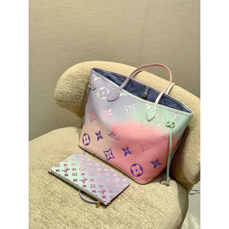 LV M46077 Louis Vuitton Neverfull MM Tote Bag