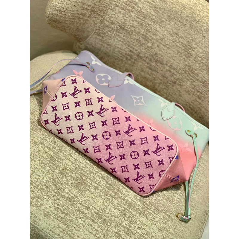 LV M46077 Louis Vuitton Neverfull MM Tote Bag
