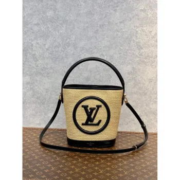 LV M59961 Louis Vuitton Petit Bucket Bag Black