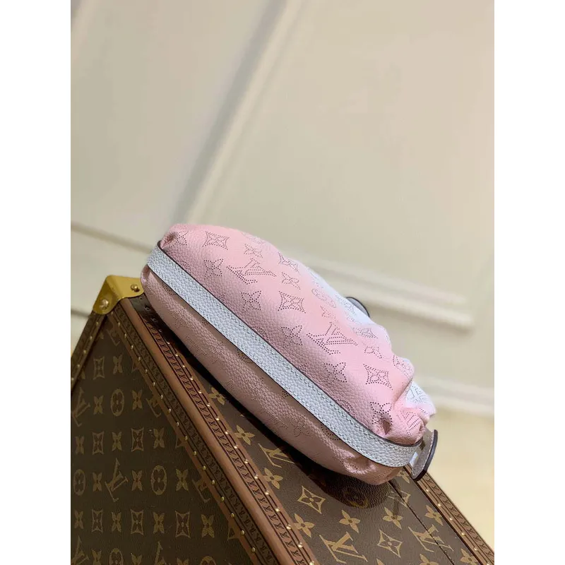 LV M80497 Louis Vuitton Scala Mini Pouch Bag Beige and Pink