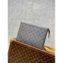 LV M30840 Louis Vuitton Pochette Voyage MM Taiga leather