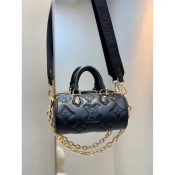 LV M59800 Louis Vuitton Papillon BB Handbag Black