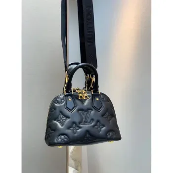 LV M59793 Louis Vuitton Alma BB Handbag Black