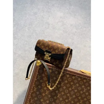 LV M46126 Louis Vuitton Marceau Monogram Handbag Black