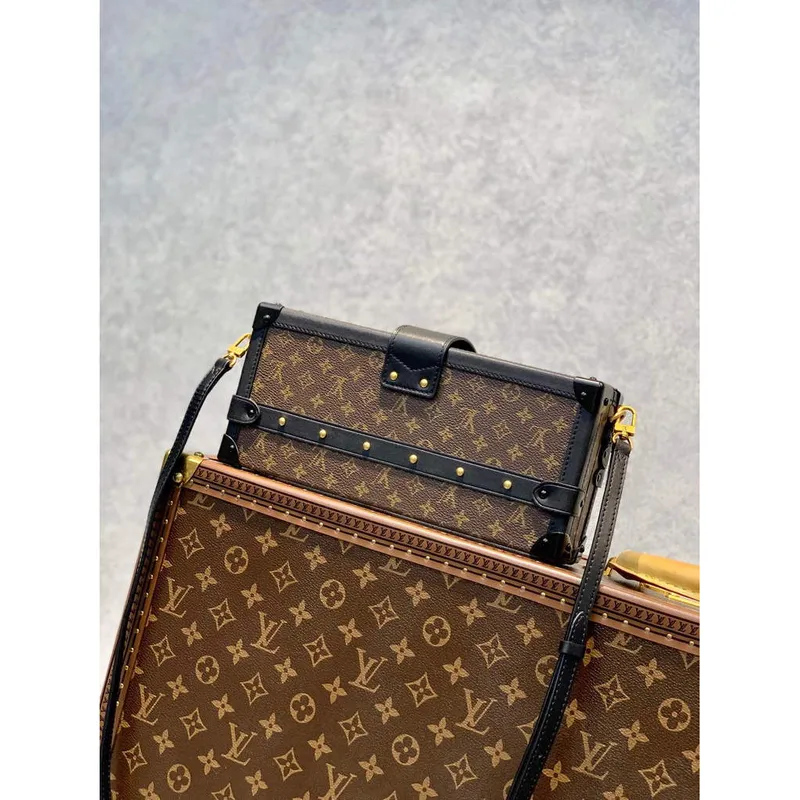LV M46120 Louis Vuitton Petite Malle East West Handbag