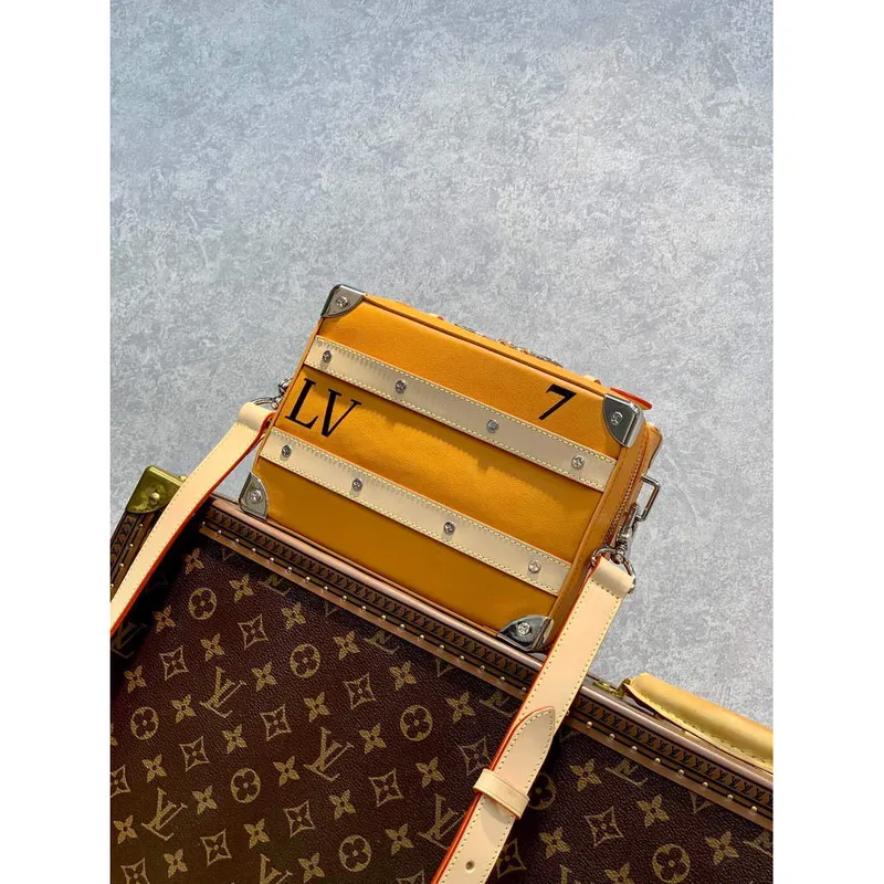 LV M45785  Louis Vuitton LVxNBA Handle Trunk Orange