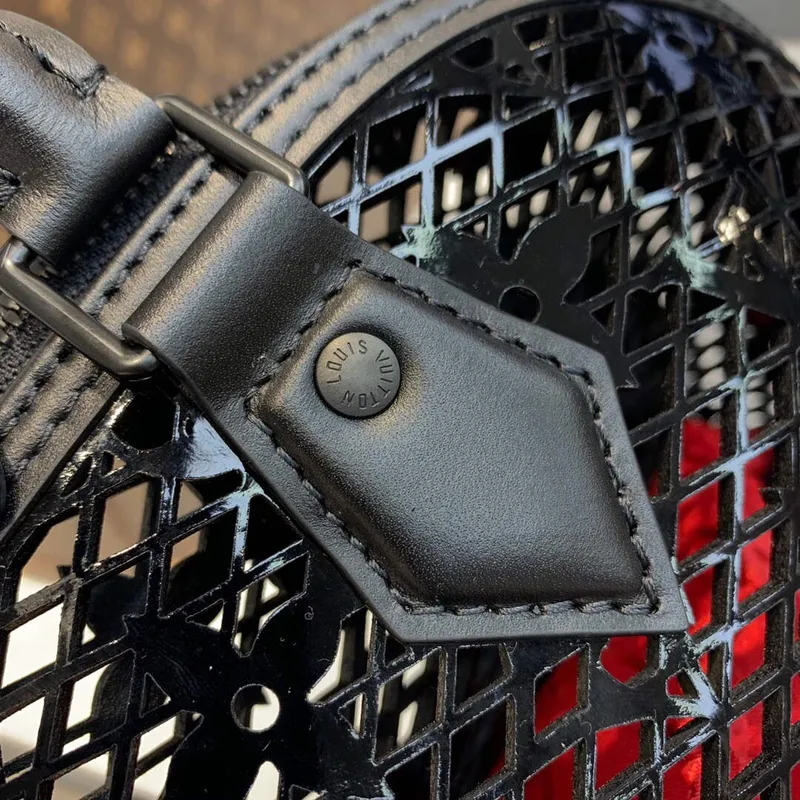 LV M20355 Louis Vuitton Alma PM Handbag Patent Calfskin Black