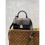 LV M46008 Louis Vuitton Madeleine BB Monogram Empreinte Leather Black