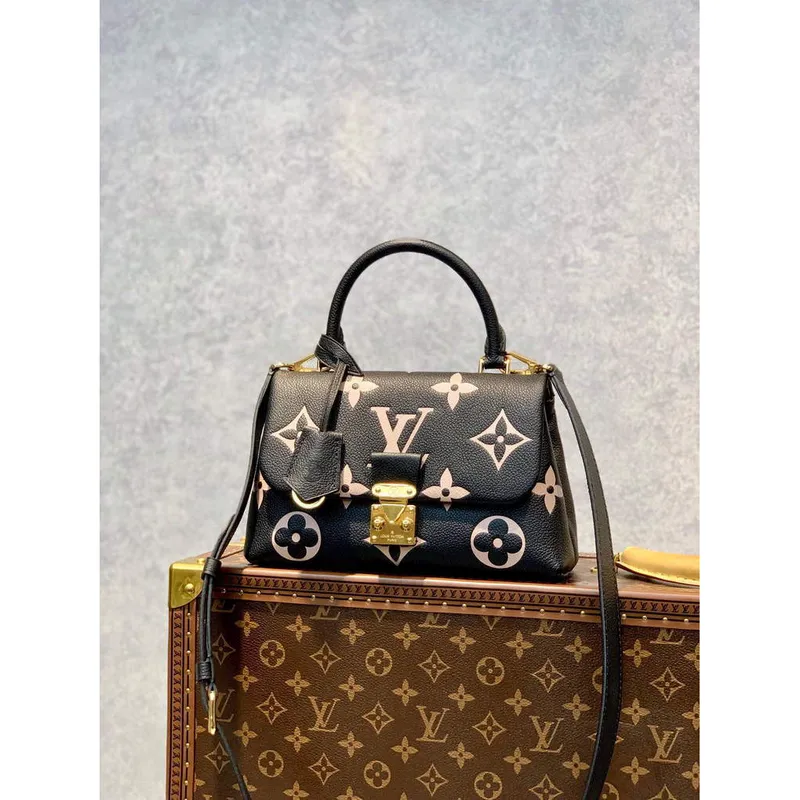 LV M45978 Louis Vuitton Madeleine BB Handbag Black
